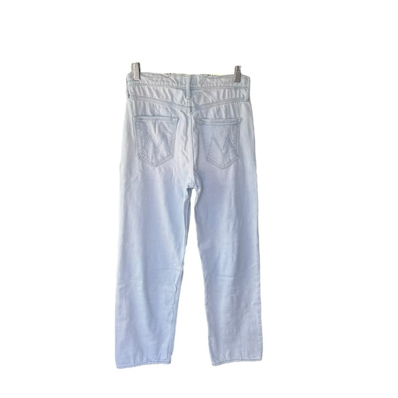 MOTHER - Pixie Tomcat Ankle Exposed Button Fly Light Washed Jeans Sz 25 - Picture 6 of 9